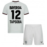 Bayer Leverkusen Edmond Tapsoba #12 Vieras Peliasu Lasten 2023-24 Lyhythihainen (+ Lyhyet housut)